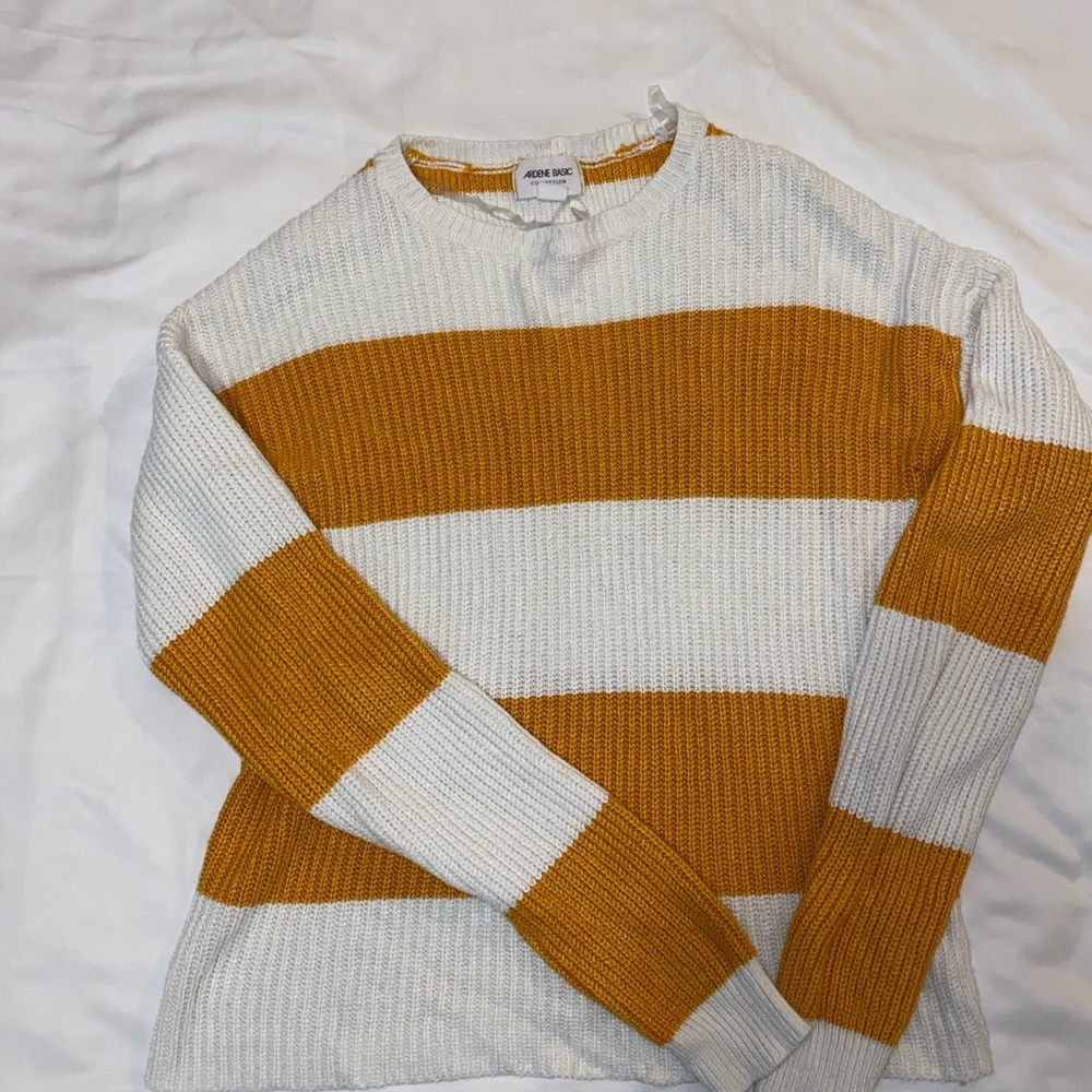 Stripped knit sweater